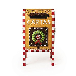 Caixa de Correio para Jardim Decorativa Doces 50cm - 01 unidade - Cromus Natal - Rizzo Embalagens