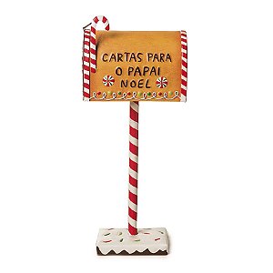 Caixa de Correio para Jardim Decorativa Doces 30cm - 01 unidade - Cromus Natal - Rizzo Embalagens