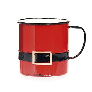 Caneca Noel de Natal - Vermelho/Preto - 15cm - 1 unidade - Cromus - Rizzo