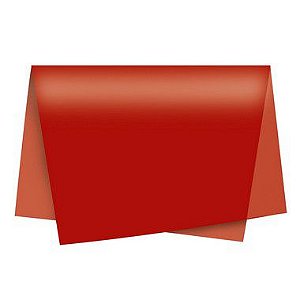 Papel de Seda Vermelho - 50x70cm - Rizzo Embalagens