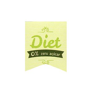 Etiqueta Adesiva Diet Zero Açúcar Cod. 155 c/ 20 un. Papieri - Rizzo Embalagens