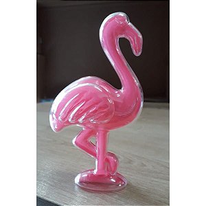 Caixinha Acrílica Lembrancinha Formato Flamingo - 10 Unidades - Rizzo Festas