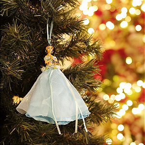 Enfeite para Pendurar Princesa Jasmine com Vestido 15cm - 01 unidade - Natal Disney - Cromus - Rizzo Embalagens