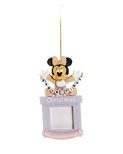 Mini Porta Retrato para Pendurar Minnie Baby 12cm - 06 unidades - Natal Disney - Cromus - Rizzo Embalagens