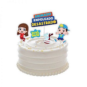 Decorações para bolo de aniversário com 13 peças, maquiagem topo