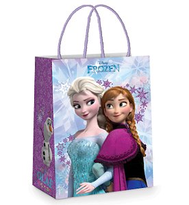 Sacola de Papel Frozen P 21,5X15X8cm - 10 unidades - Cromus - Rizzo Festas