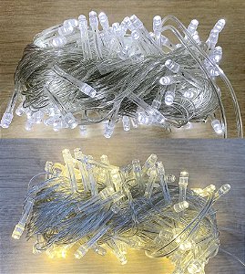 Cordão Led Fio Transparente 10m - 01 unidade - Natal Rizzo Embalagens