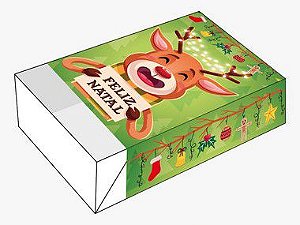 Caixa Divertida para 6 doces Rena Ref. 1149 - 10 unidades - Erika Melkot Rizzo Embalagens