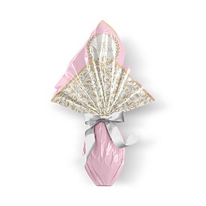 Saco Express 39x39cm para Ovos de 350g a 500g - Royalle Rosa - 05 unidades - Cromus Páscoa - Rizzo Embalagens