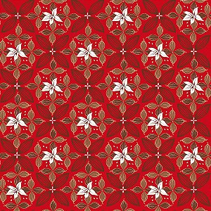 Folha para Ovos de Páscoa Flor de Cacau Vermelho 69x89cm - 05 unidades - Cromus Páscoa - Rizzo Embalagens