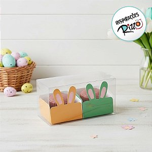 Caixa Clean 2 Doces com Forminha de Orelinha Páscoa Cores - 10 unidades - Cromus - Fora de Linha