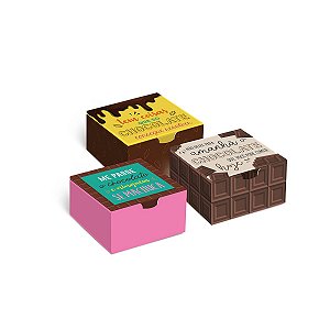 Caixa Divertida Chocolate - Sortido - 10 unidades - Cromus Páscoa - Rizzo Embalagens