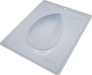 Forma de Acetato Especial Ovo Bicudo 350g Riscado - Ref. 9555 - BWB - Rizzo Confeitaria