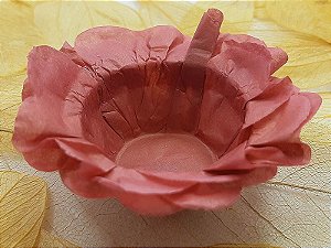 Forminha para Doces Floral em Seda Rosa Antigo - 40 unidades - Decorart