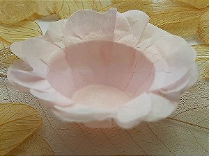 Forminha para Doces Floral em Seda Rosa Cha - 40 unidades - Decorart