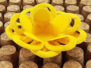 Forminha para Doces Floral Loá Colorset Amarelo Ouro - 40 unidades - Decorart