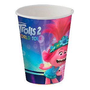 Copo de Papel 200ml Festa Trolls 2 - 08 unidades - Festcolor - Rizzo Festas