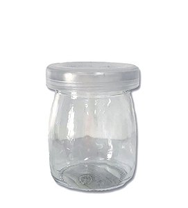 Potinho de Vidro Tampa Plástica - 100ml - 7cm x 5cm - 1 unidade - Rizzo