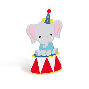 Silhueta Decorativa de Chão Elefante - Festa Circo 2 - 01 unidade - Cromus - Rizzo Festas