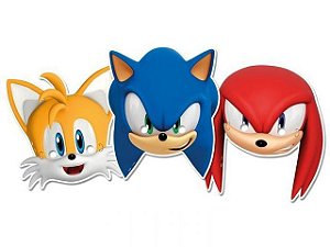 Saco sonic preto de luxo e azul sonic para crianças, personagem do