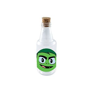 Garrafinha de Plastico 50ml com Tampa Rolha - Festa Jovens Titãs - 10 Unidades - Rizzo Embalagens