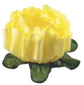 Forminha para Doces Finos - Rosa Maior Amarelo Claro - 40 unidades - Decora Doces - Rizzo Festas