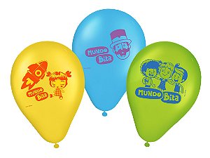 Balão Festa Mundo Bita - 25 unidades - Regina Festas - Rizzo Embalagens e Festas