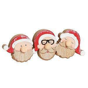Noel em Madeira Natal - 01 unidade - Cromus Natal - Rizzo Embalagens