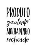 Carimbo Artesanal Produto Suculento Molhadinho Recheado - G - 4,1x6,3cm - Cod.RI-017- Rizzo Confeitaria
