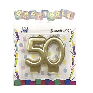 Vela 50 anos Dourada - Mundo Bizarro