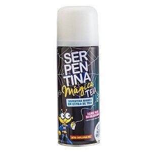 Serpentina Mágica Teia Branca - 250 ml - Mundo Bizarro