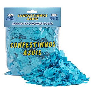 Lança Confete Confestinhos Azul- 120g - Mundo Bizarro​