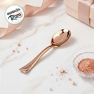 Mini Colher Premium Rose - 10cm - 20 unidades - Rizzo