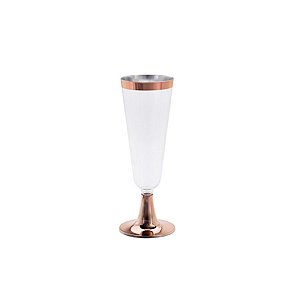 Taça para Champagne Rose - 4 un - 210 ml - Silver Festas