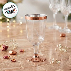 Taça para Vinho Rose - 4 unidades - 210 ml - Rizzo