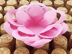 Forminha para Doces Floral Loá Colorset Rosa Claro - 40 unidades - Decorart - Rizzo Embalagens
