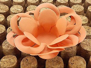 Forminha para Doces Floral Loá Colorset Coral - 40 unidades - Decorart - Rizzo Embalagens