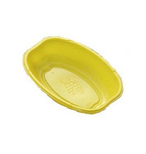 Cumbuca Oval Descartável 10cm - Amarelo - 10 unidades - Trik Trik - Rizzo Embalagens