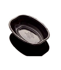 Cumbuca Oval Descartável 10cm - Preto - 10 unidades - Trik Trik - Rizzo Embalagens