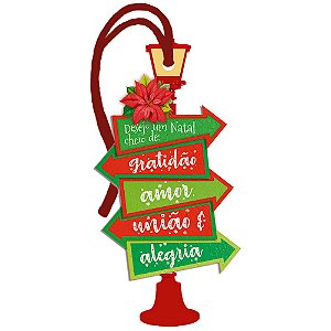 Decor Home Tag Natal - Desejo de Natal - DHTN-020 - LitoArte - Rizzo Embalagens