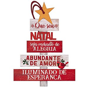 Decor Home Tag 7 Natal - Que Seu Natal Seja... - DHT7N-004 - LitoArte - Rizzo Embalagens