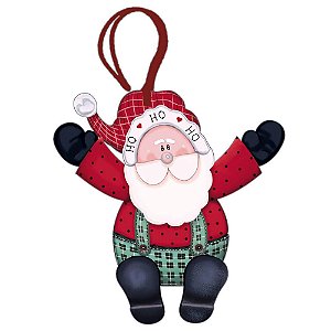 Decor Home Tag 4 Natal - Papai Noel - DHT4N-009 - LitoArte - Rizzo Embalagens