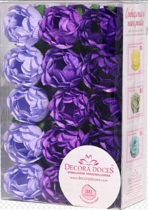 Forminha para Doces Finos - Bela Tons Lilas - 30 unidades - Decora Doces - Rizzo Festas