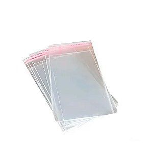 Saco Adesivado com furo - 8 x 8cm x 2 - Rizzo