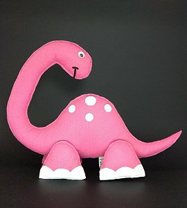 Dinossauro Pink em Feltro - 01 Unidade - Pé de Pano - Rizzo Festas