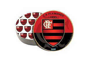 Porta Copos Festa Flamengo - 08 unidades - Festcolor - Rizzo Festas