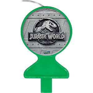 Vela Festa Jurassic World - 01 unidade - Festcolor - Rizzo Festas
