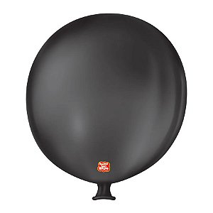 Balão de Festa Látex Gigante - Preto Ébano - 01 Unidade - São Roque - Rizzo Balões