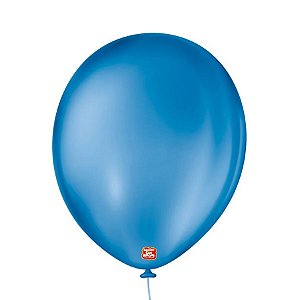 Balão de Festa Látex Liso - Azul Cobalto - 50 Unidades - São Roque - Rizzo Balões