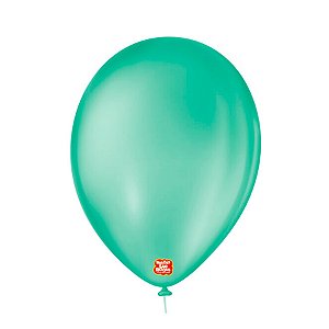 Balão de Festa Látex Liso - Tiffany - 50 Unidades - São Roque - Rizzo Balões